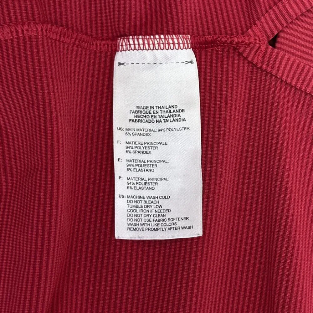 Adidas Red Polo Shirt, Stretch Poly, Men's XL